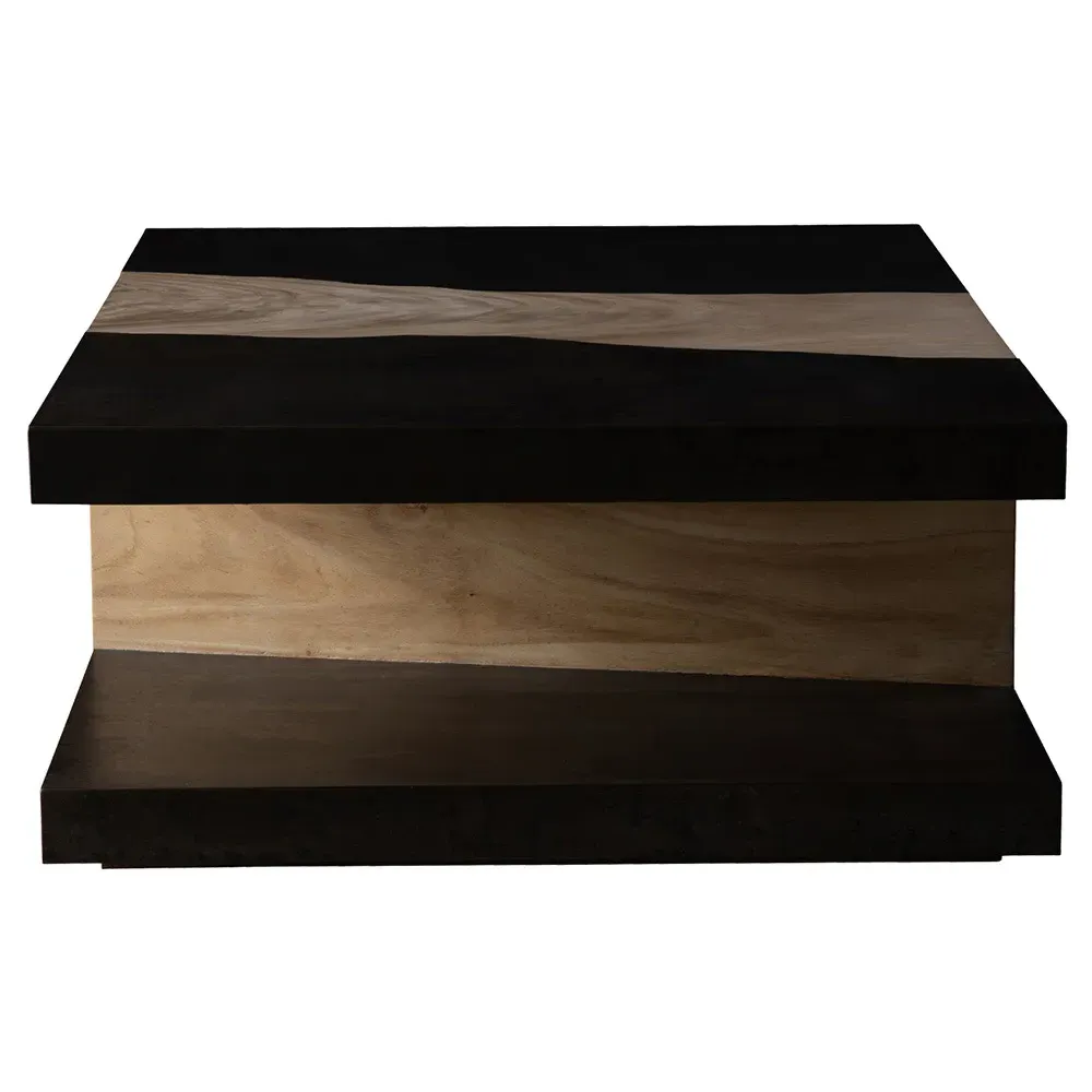 Caleigh Rectangular 2 Tier Coffee Table - Grey, Wood