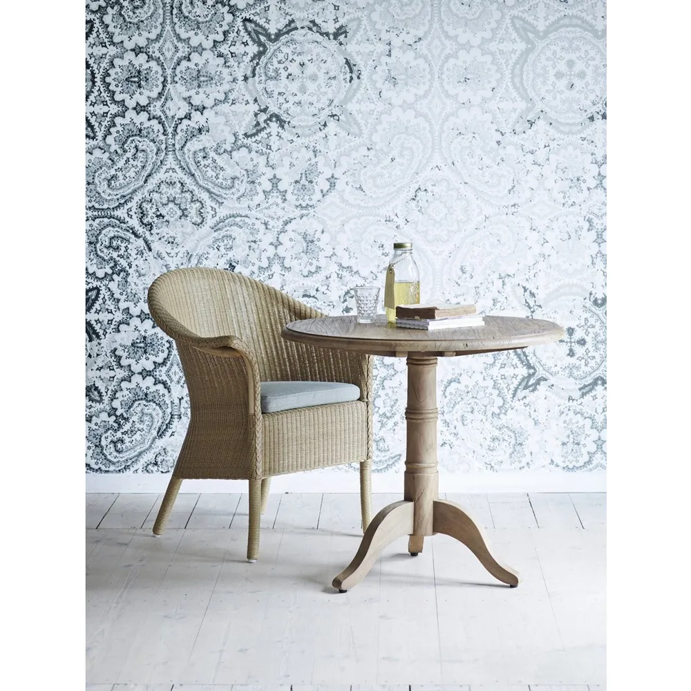 Cali Round Pedestal Bistro Table - Brown, Reclaimed Teak