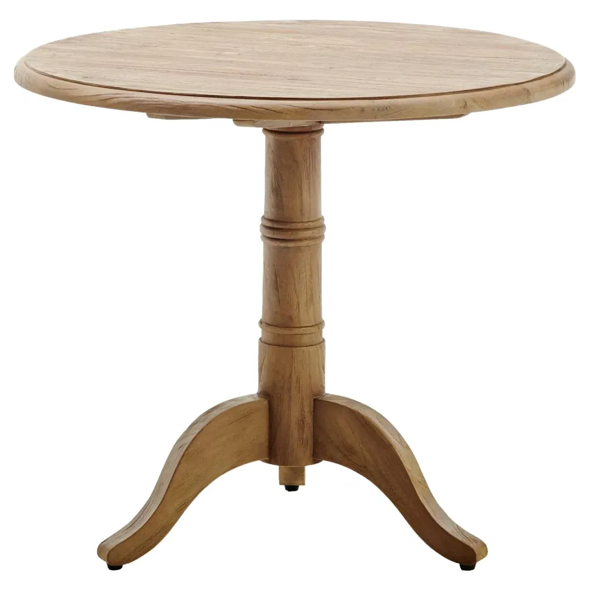 Cali Round Pedestal Bistro Table - Brown, Reclaimed Teak image