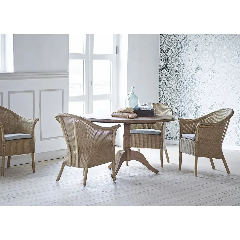 Cali Round Pedestal Dining Table - Brown, Reclaimed Teak