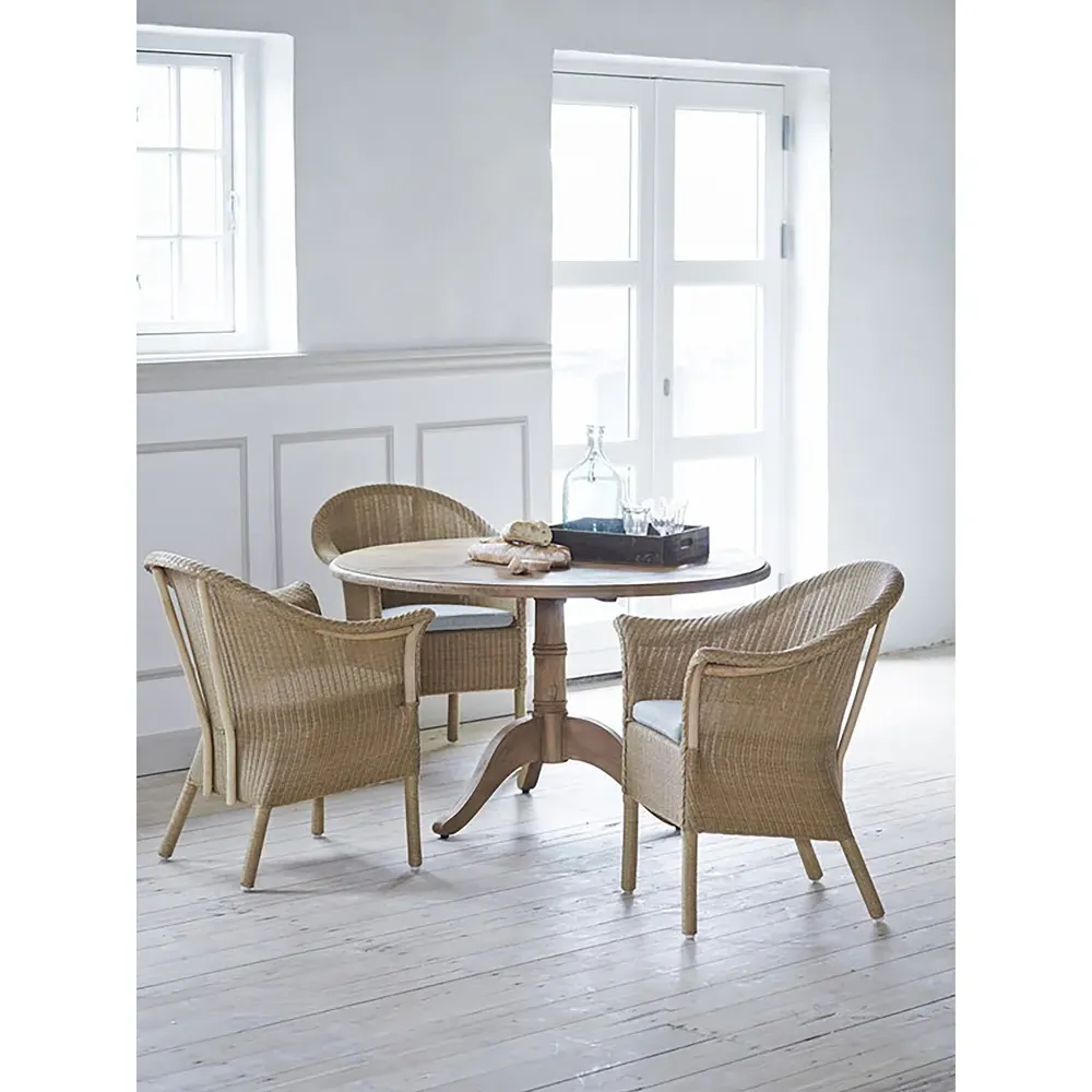 Cali Round Pedestal Dining Table - Brown, Reclaimed Teak