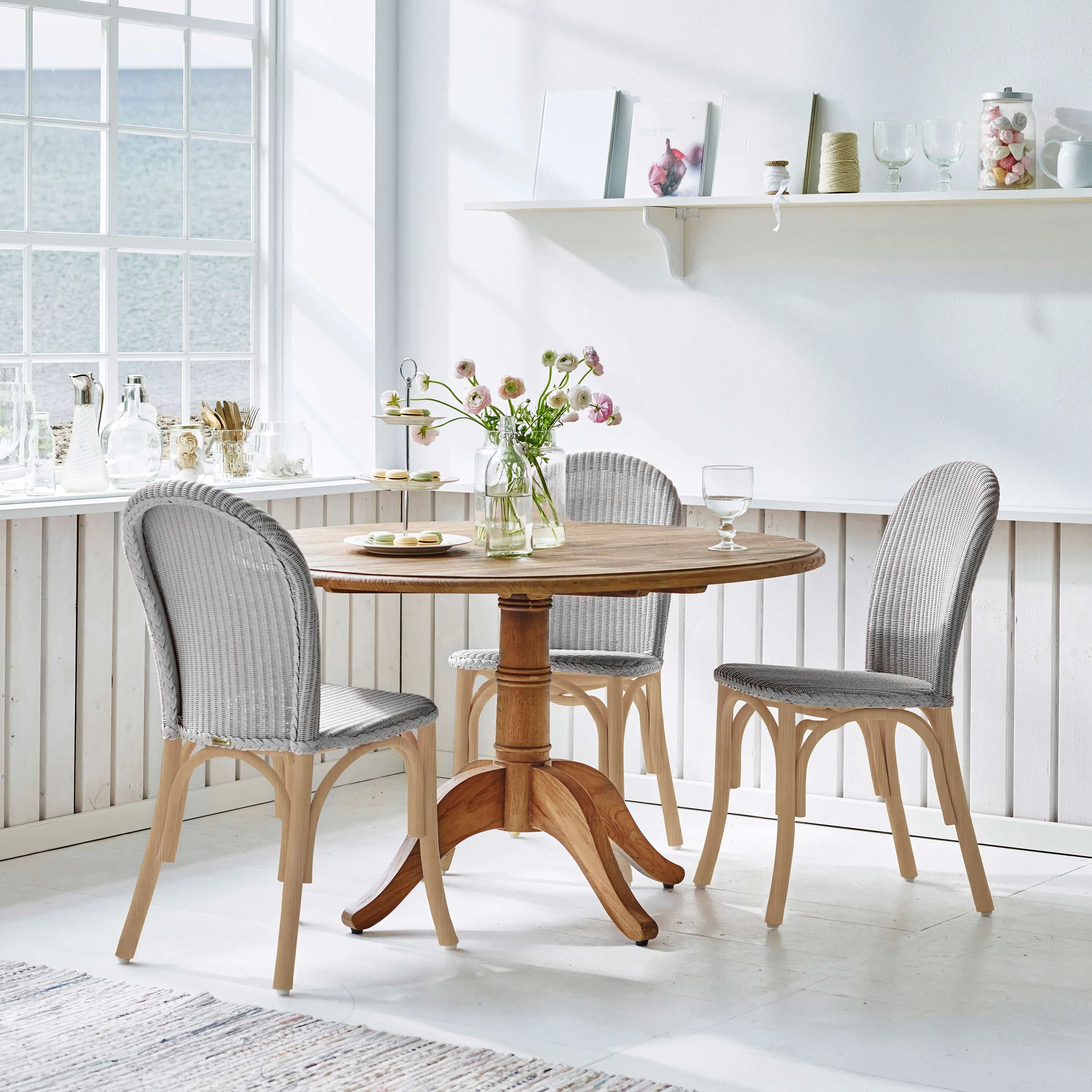 Cali Round Pedestal Dining Table - Brown, Reclaimed Teak