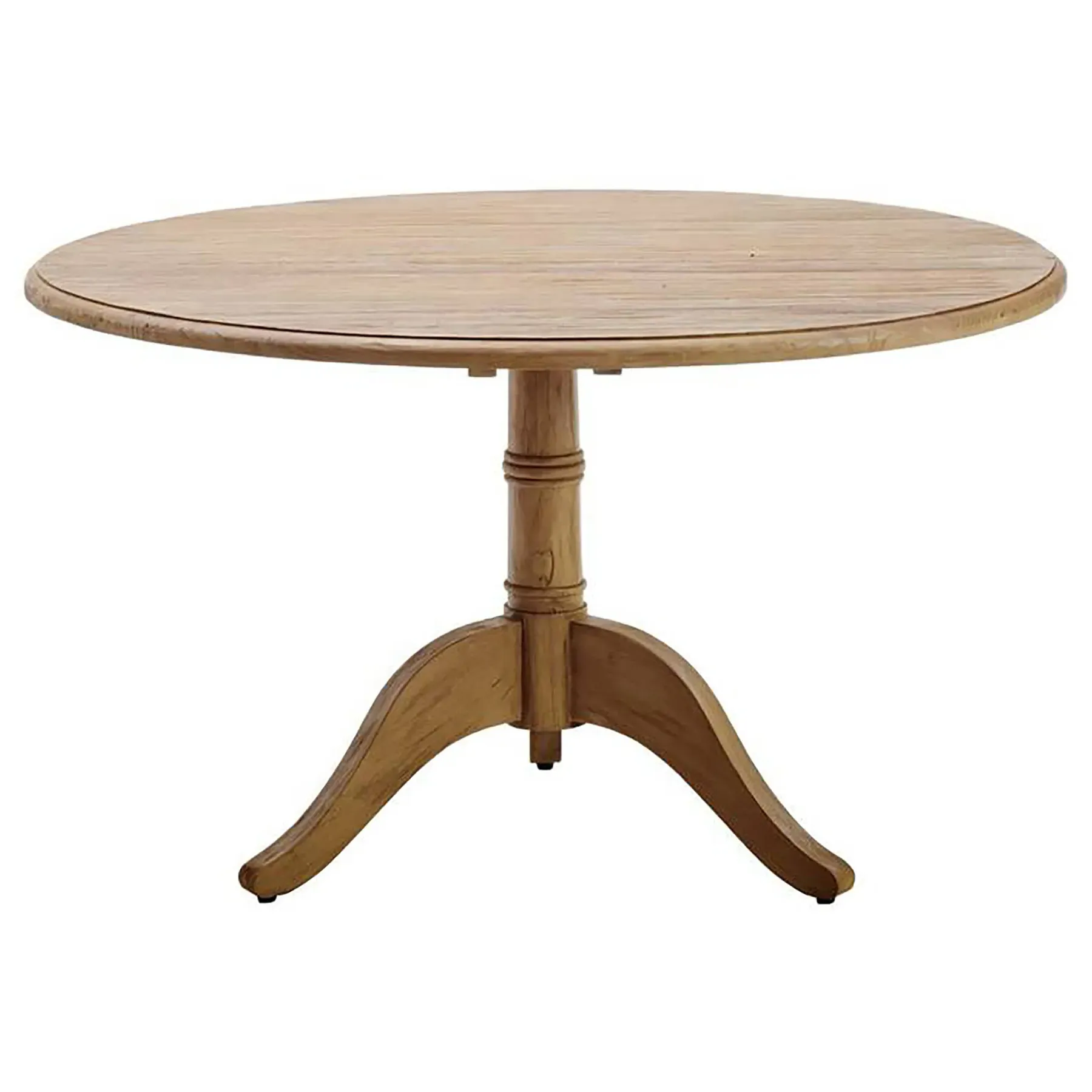 Cali Round Pedestal Dining Table - Brown, Reclaimed Teak