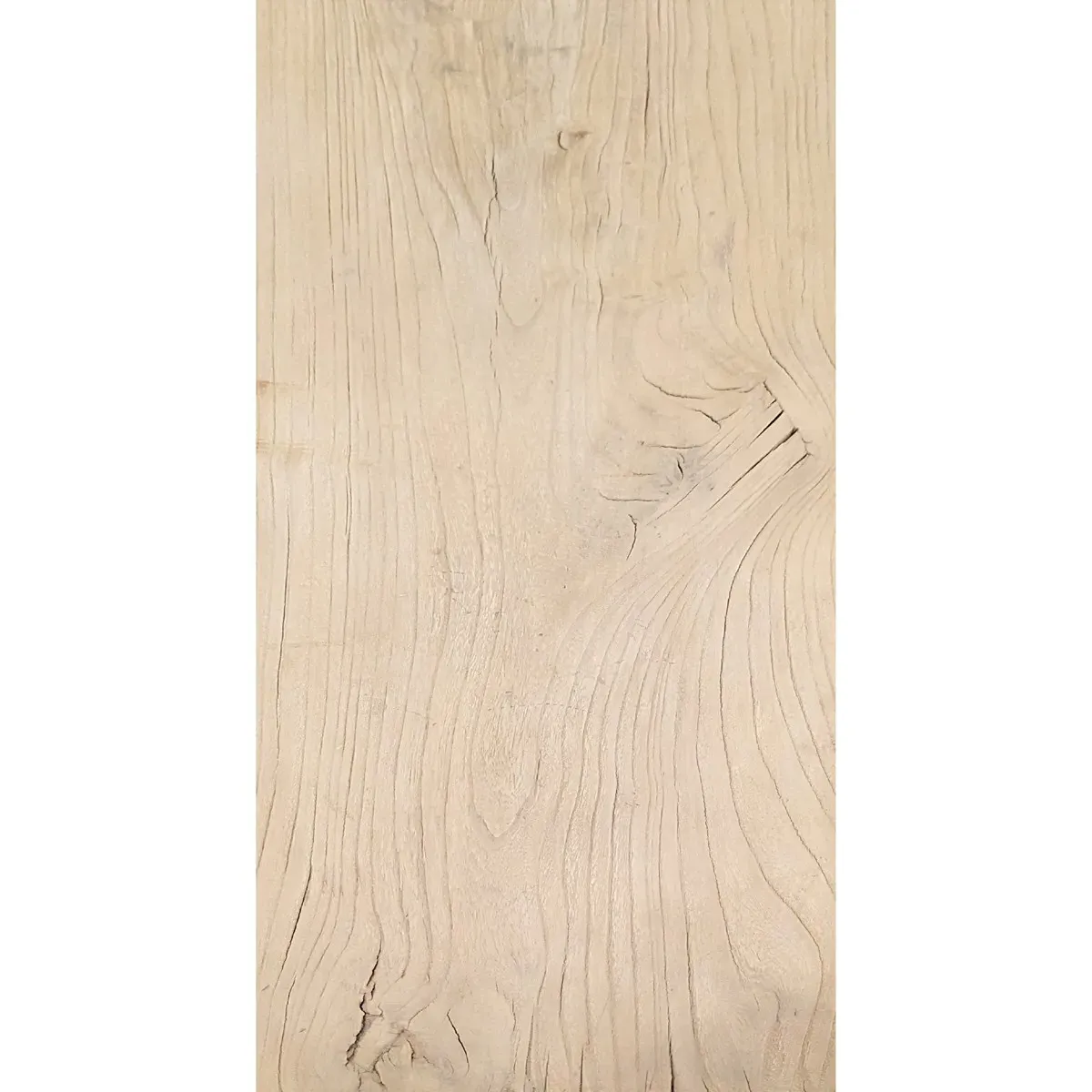 Calista Rectangular Console Table - Natural Brown, Elm Wood