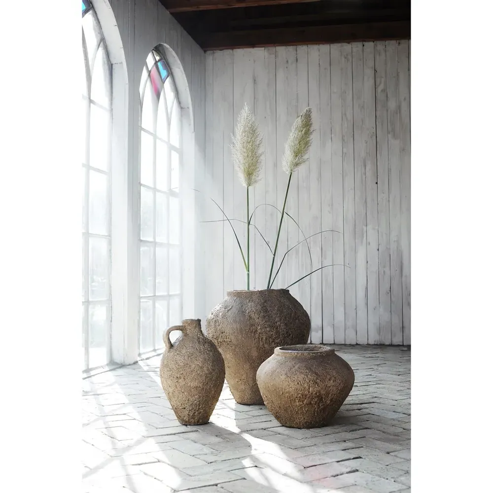 Calista Small Decorative Jar - Sand, Terracotta