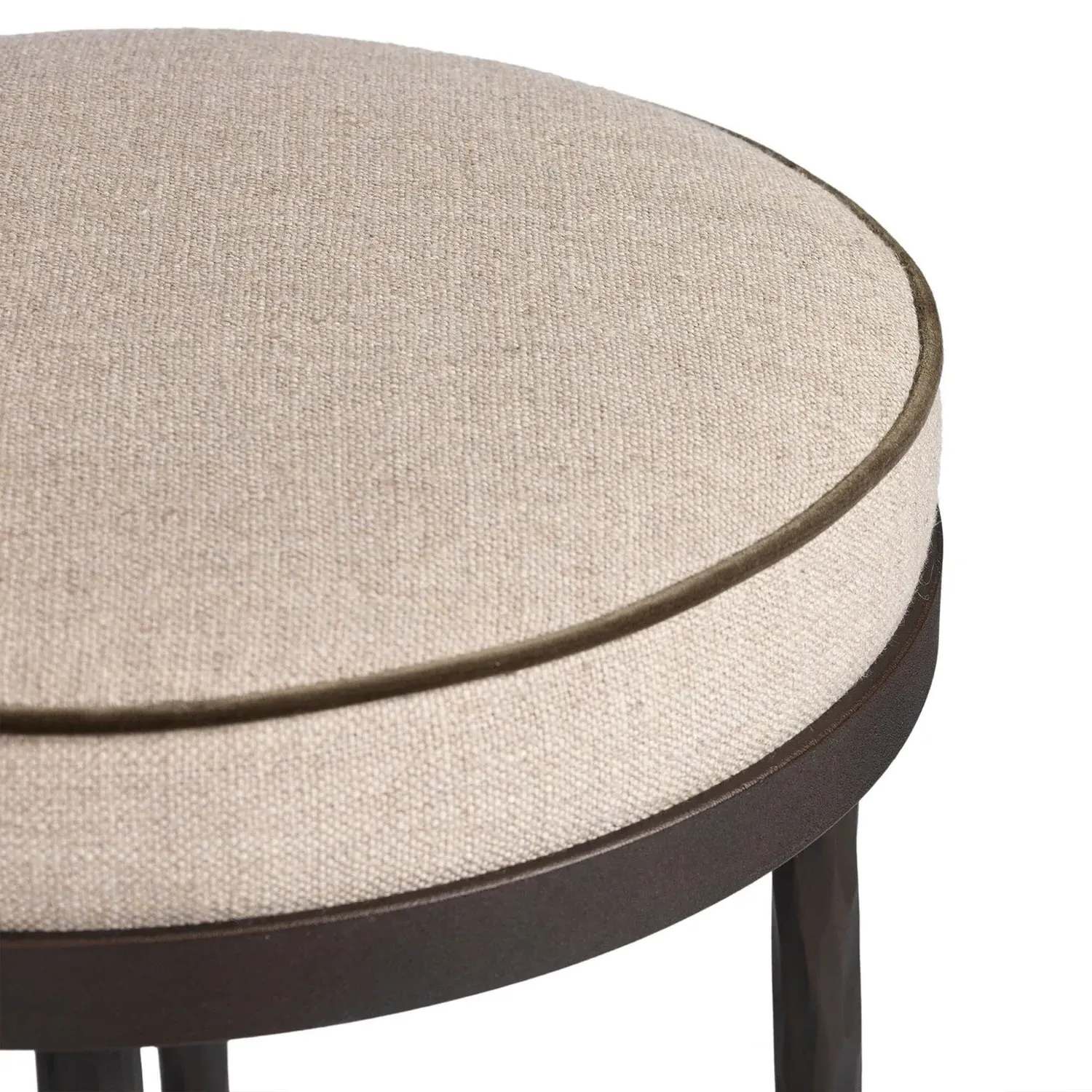 Calix Bar Stool - Beige, Performance Fabric