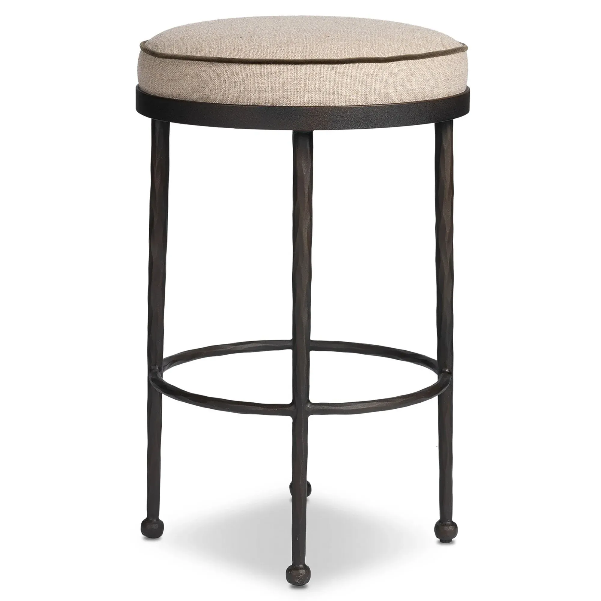 Calix Counter Stool - Beige, Performance Fabric