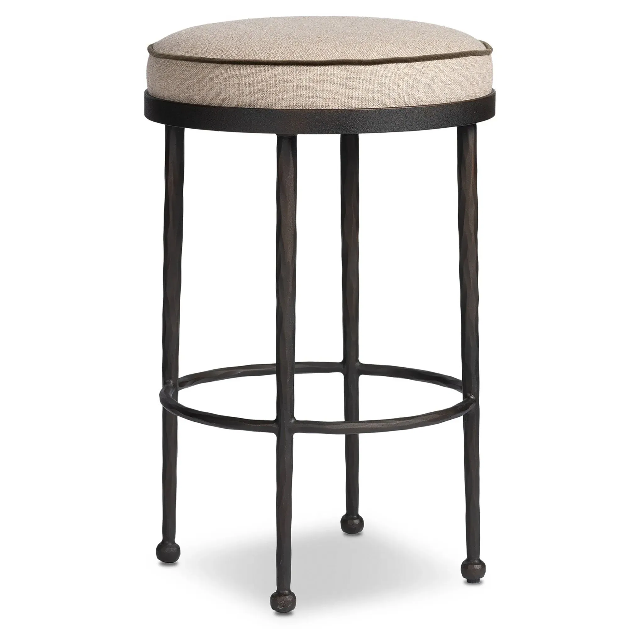 Calix Counter Stool - Beige, Performance Fabric