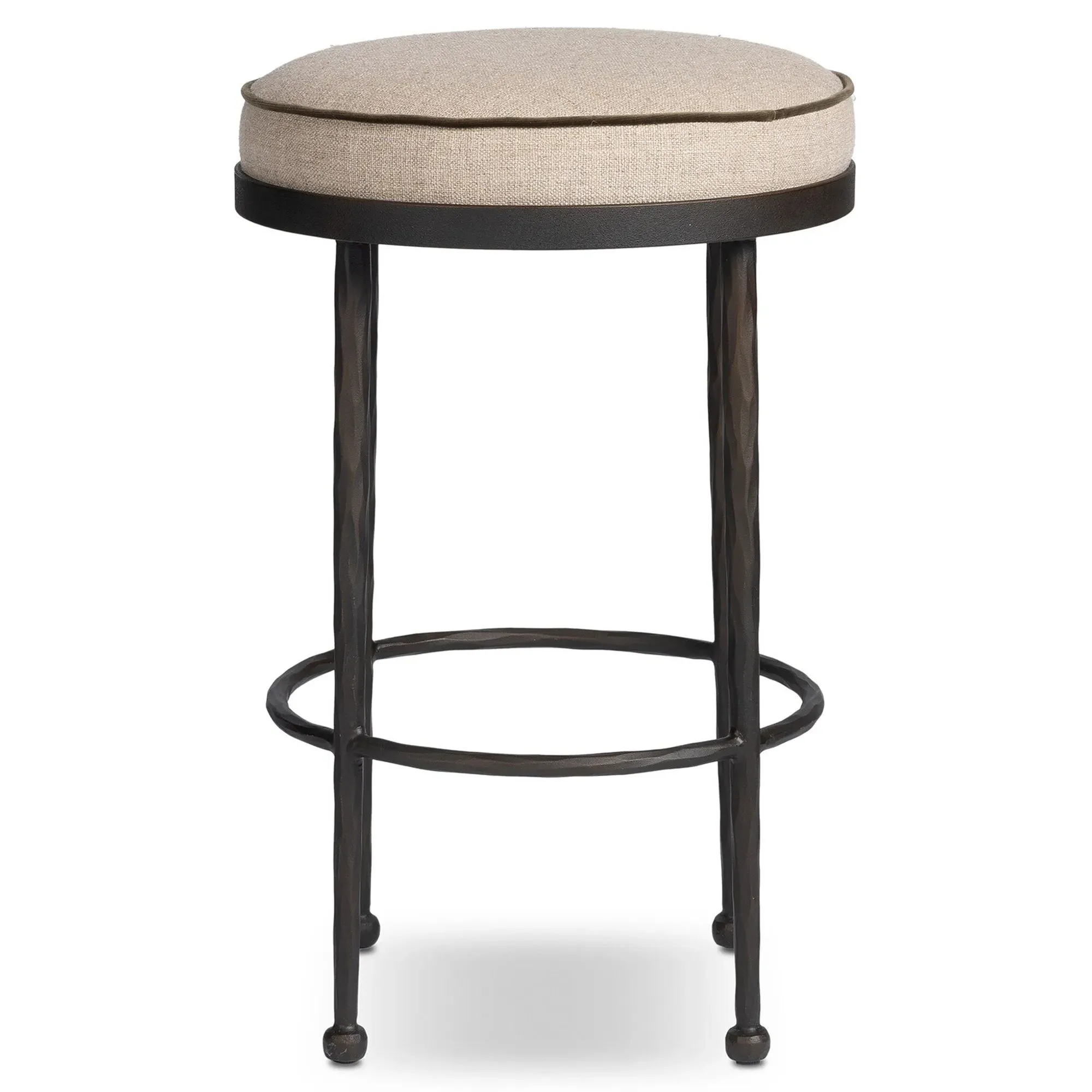 Calix Counter Stool - Beige, Performance Fabric