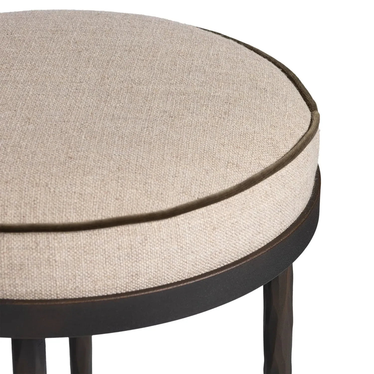 Calix Counter Stool - Beige, Performance Fabric