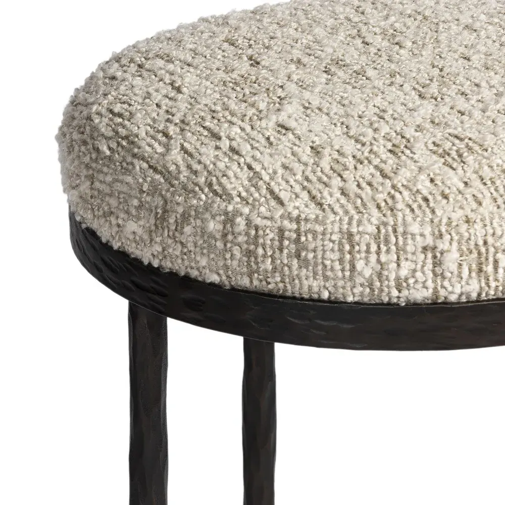 Calix Counter Stool - Cream, Boucle