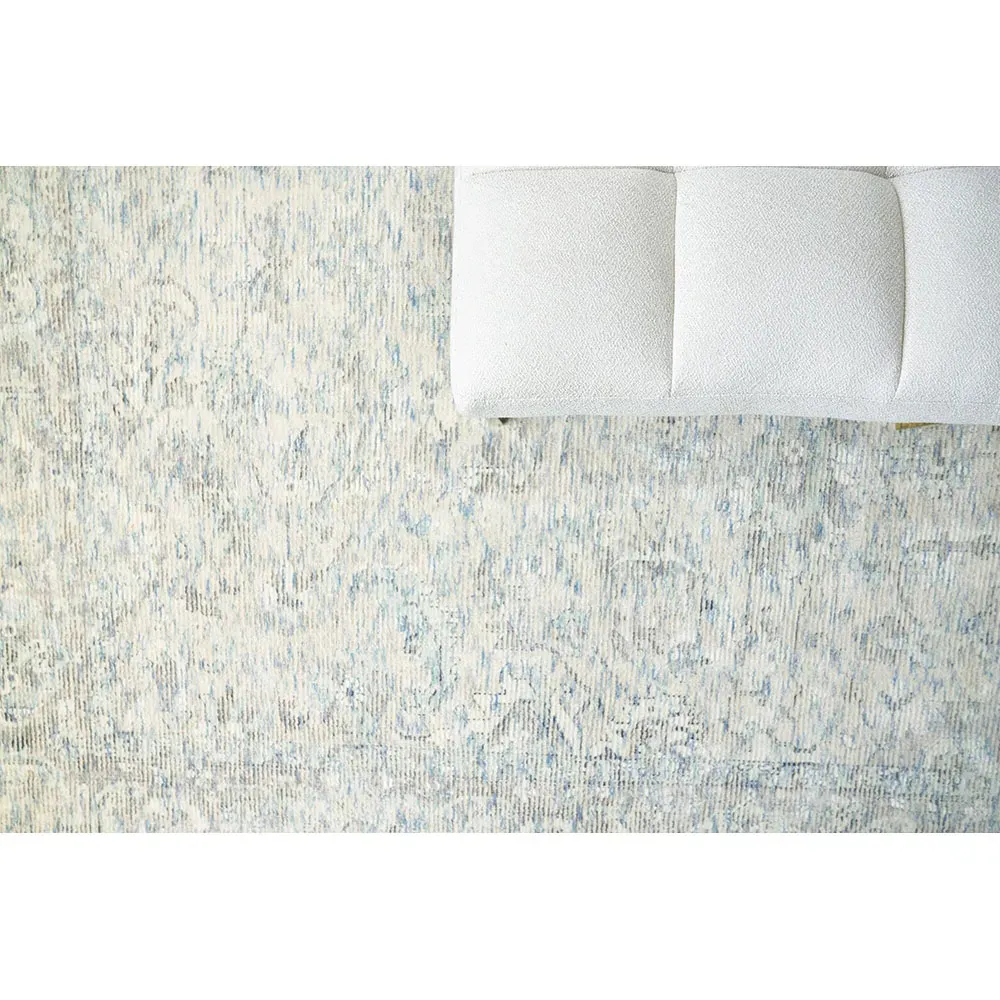 Calla Oushak Patterned Rug - Beige, Wool