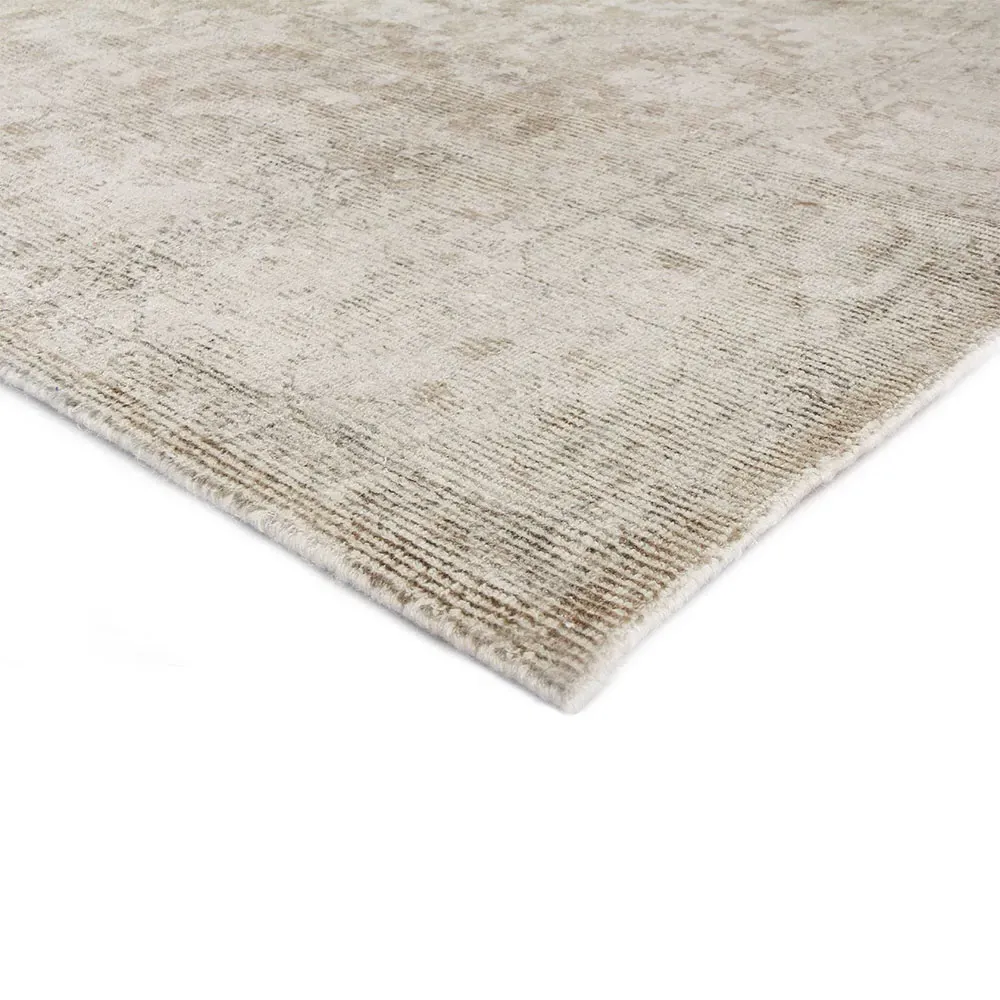 Calla Oushak Patterned Rug - Brown, Wool