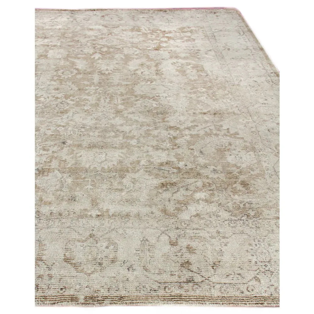 Calla Oushak Patterned Rug - Brown, Wool
