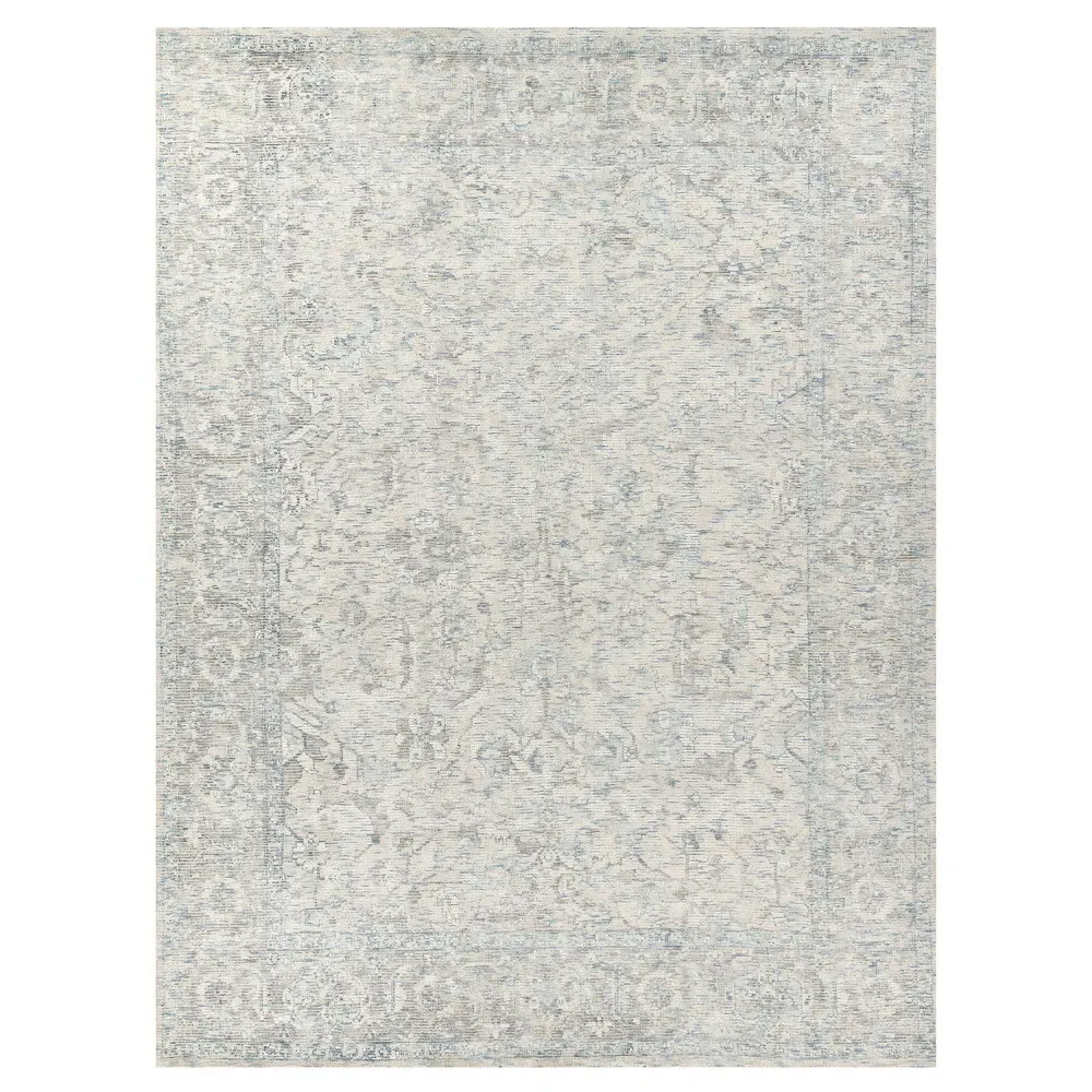 Calla Oushak Patterned Rug Sample - Beige, Wool image