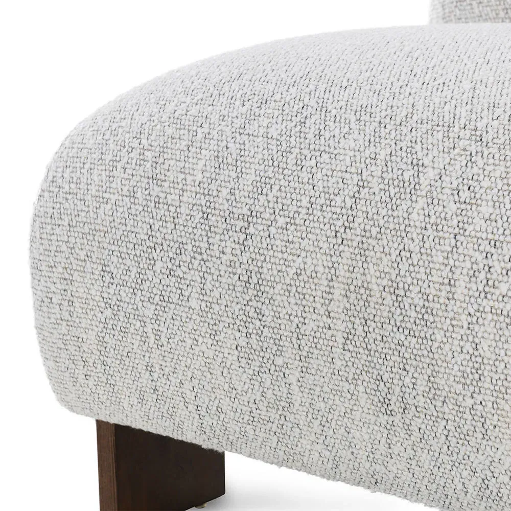 Callahan Upholstered Occasional Chair - Off White, Ash Wood