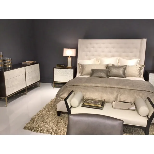 Calli 2 Drawer Nightstand - White, Capiz Shell