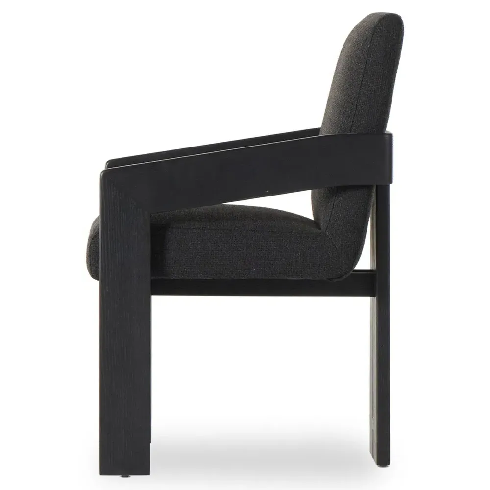 Callista Dining Arm Chair - Black, Oak