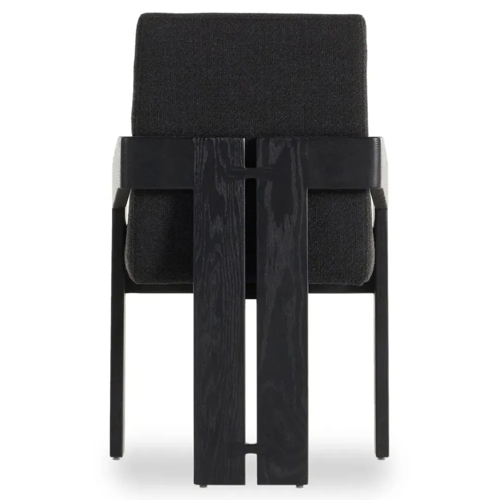 Callista Dining Arm Chair - Black, Oak