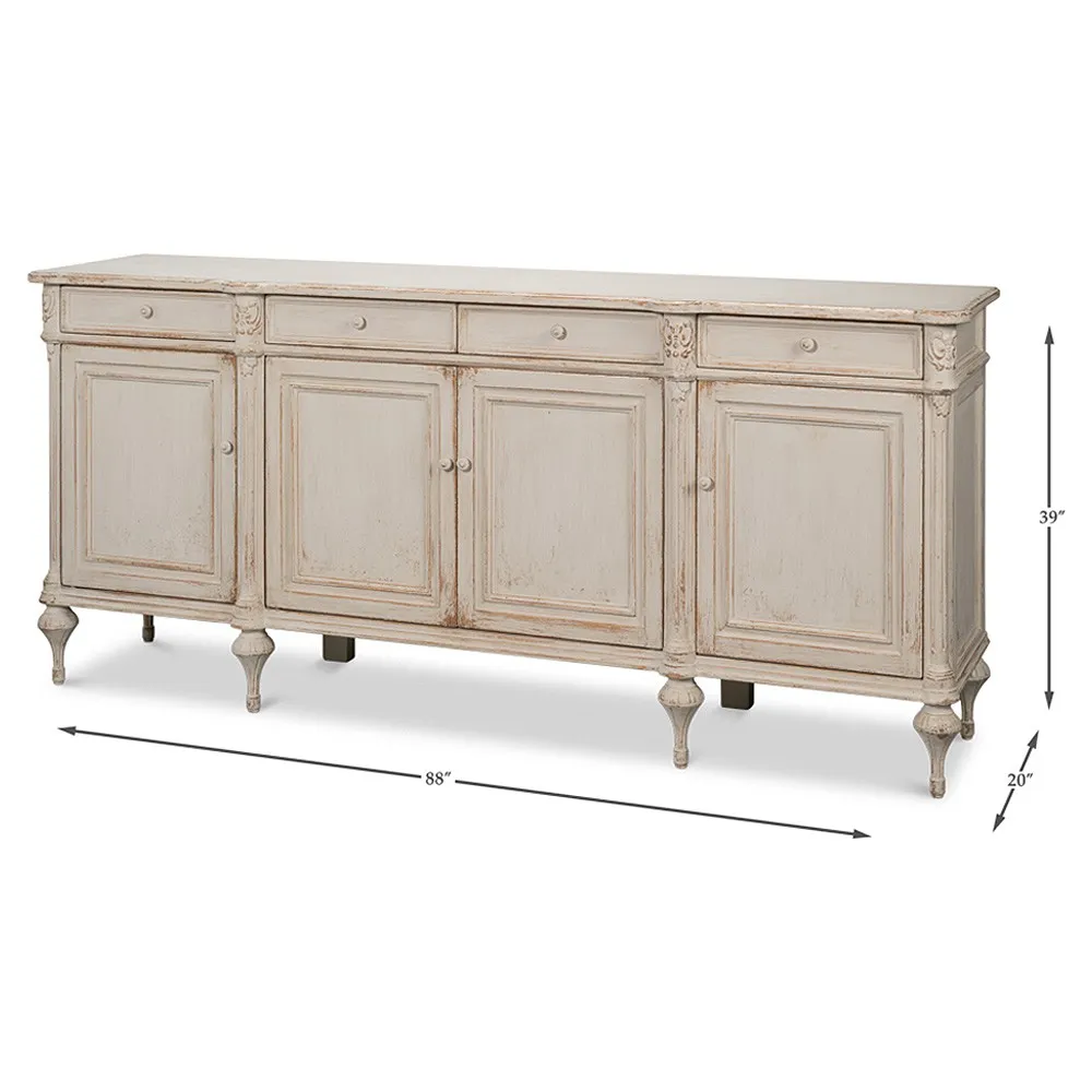 Callow Sideboard - Beige, Pine Wood