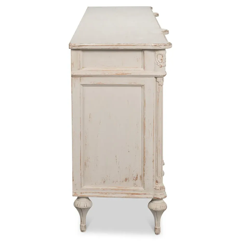 Callow Sideboard - Beige, Pine Wood