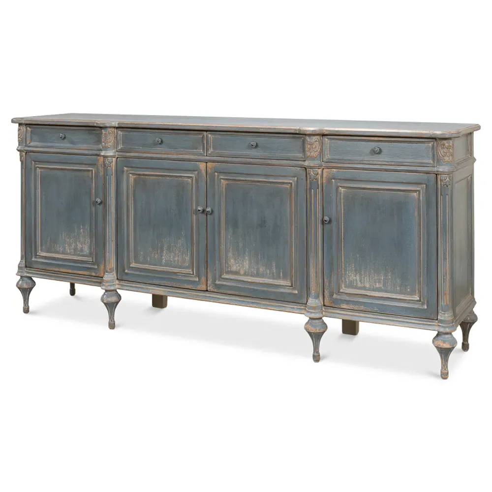 Callow Sideboard - Blue, Pine Wood