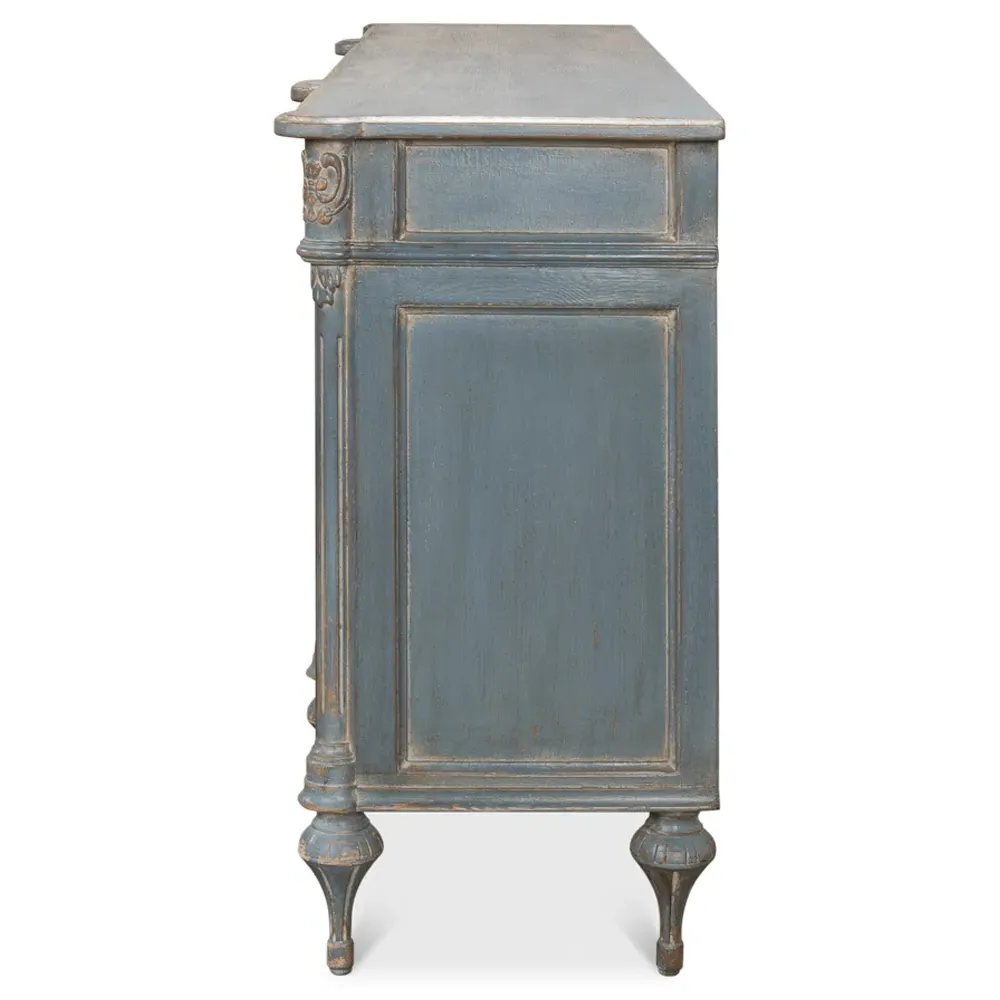 Callow Sideboard - Blue, Pine Wood