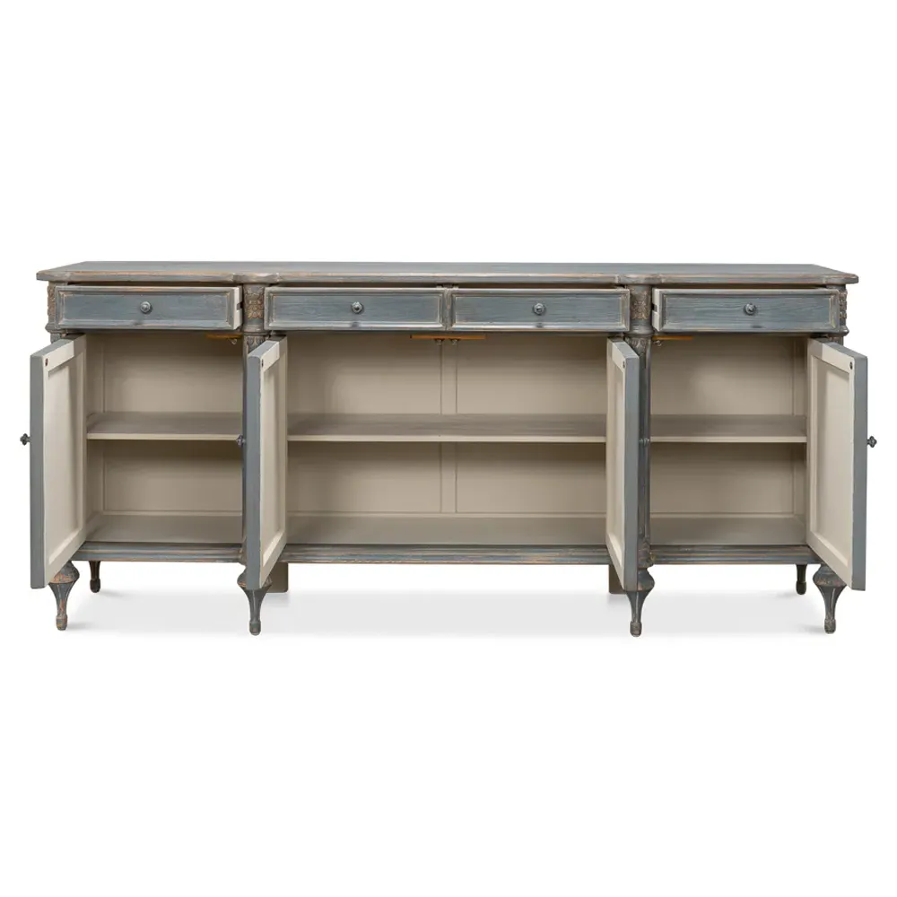 Callow Sideboard - Blue, Pine Wood