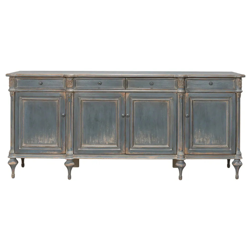 Callow Sideboard - Blue, Pine Wood
