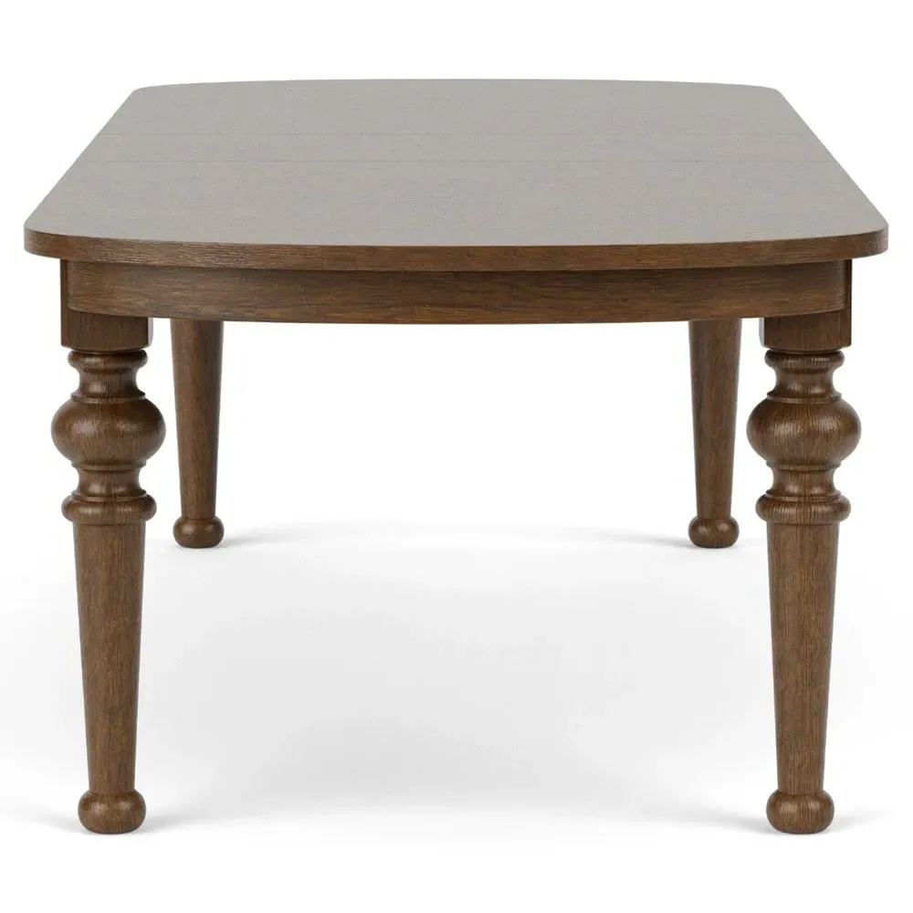 Callum Oval Extendable Dining Table - Brown