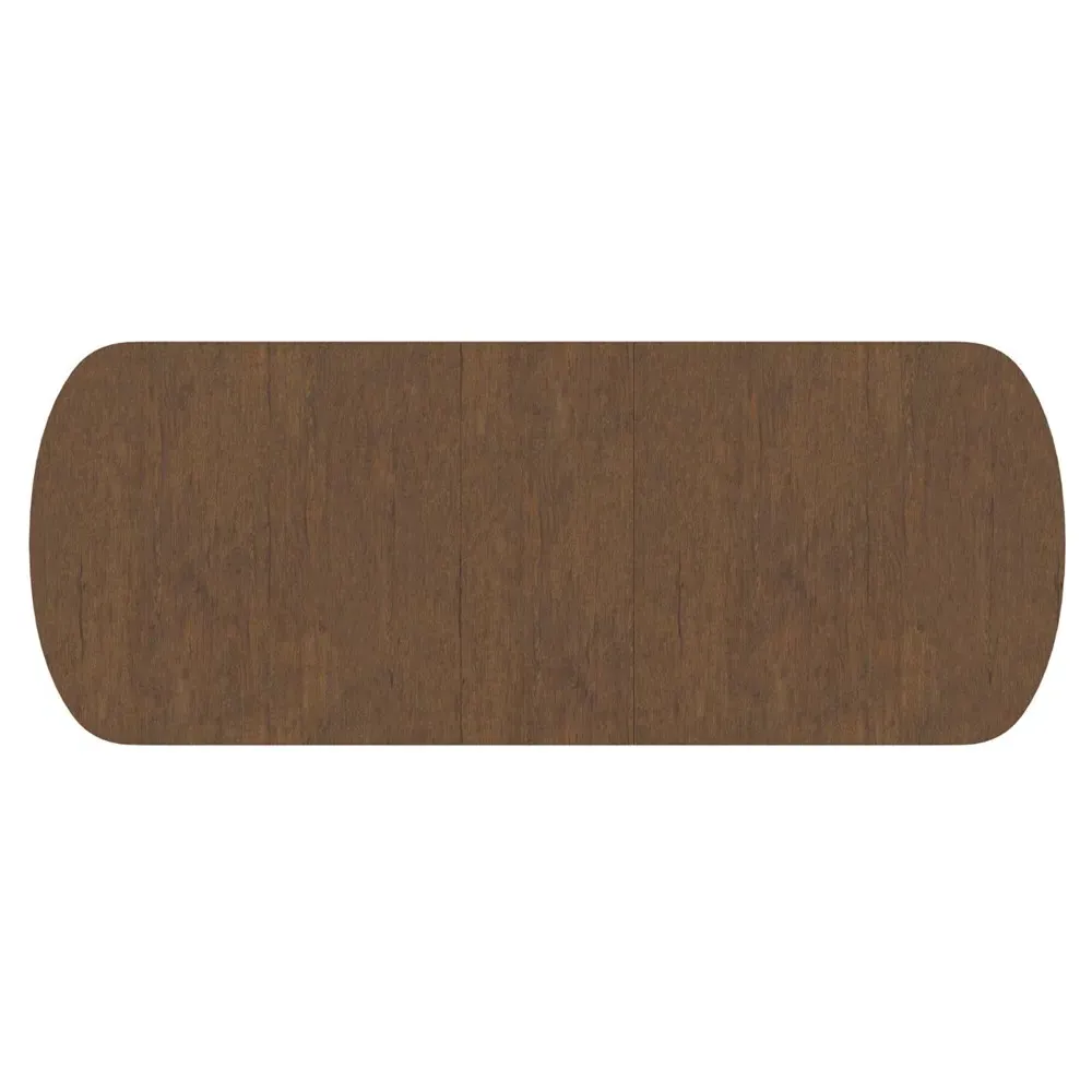 Callum Oval Extendable Dining Table - Brown