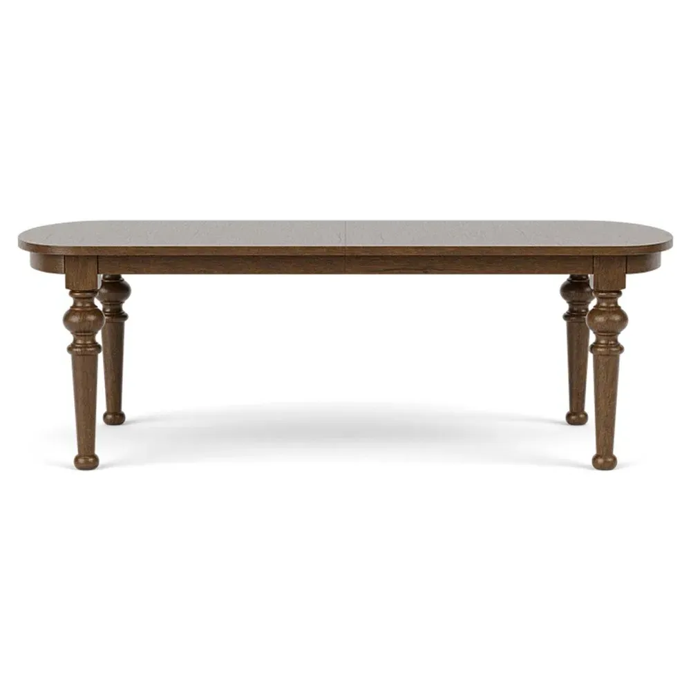 Callum Oval Extendable Dining Table - Brown