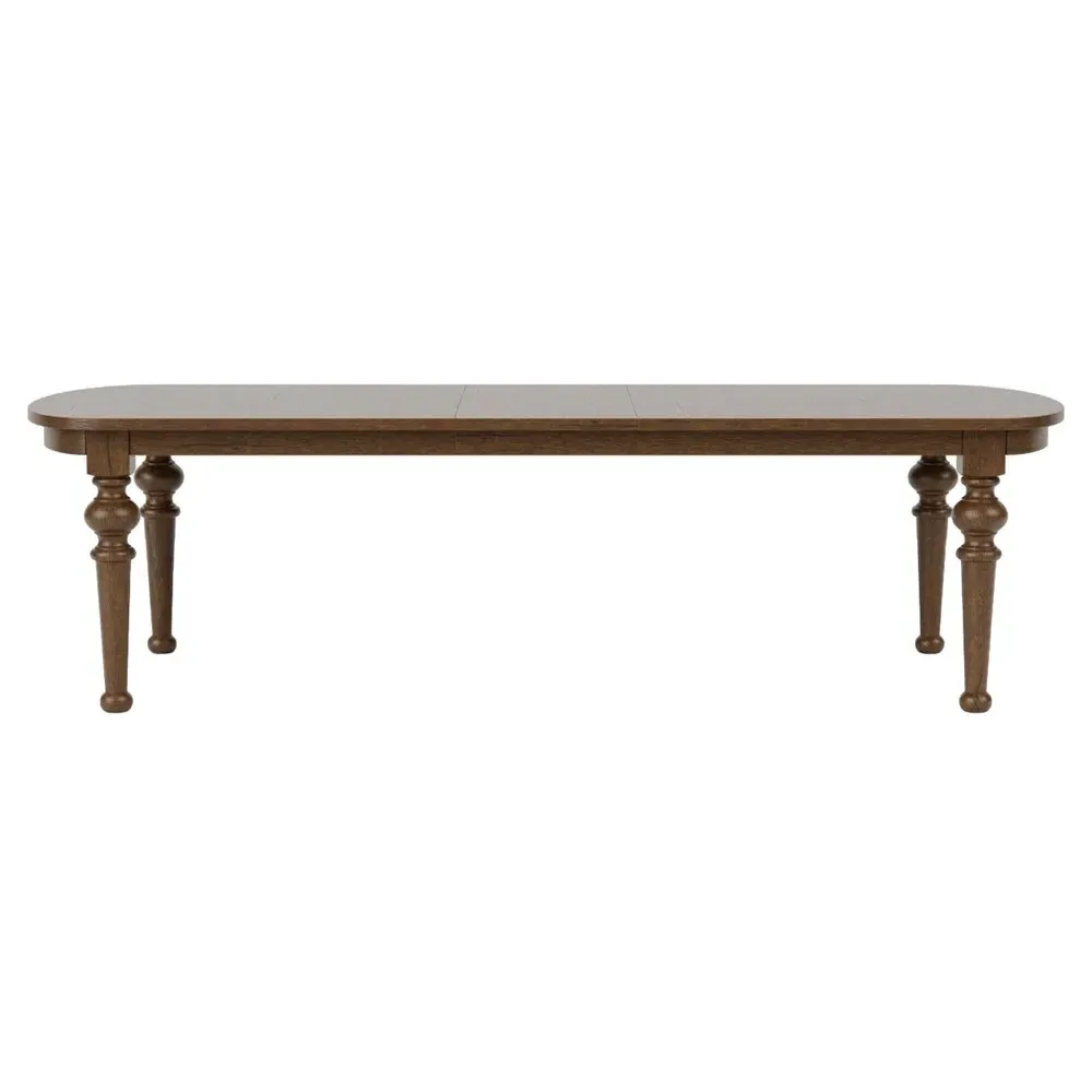Callum Oval Extendable Dining Table - Brown