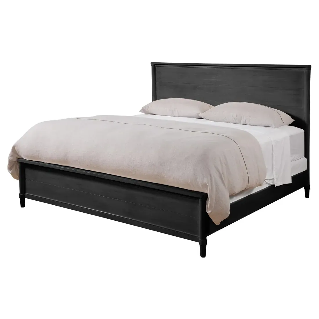 Callum Queen Size Bed Frame - Black, Mindi Wood image