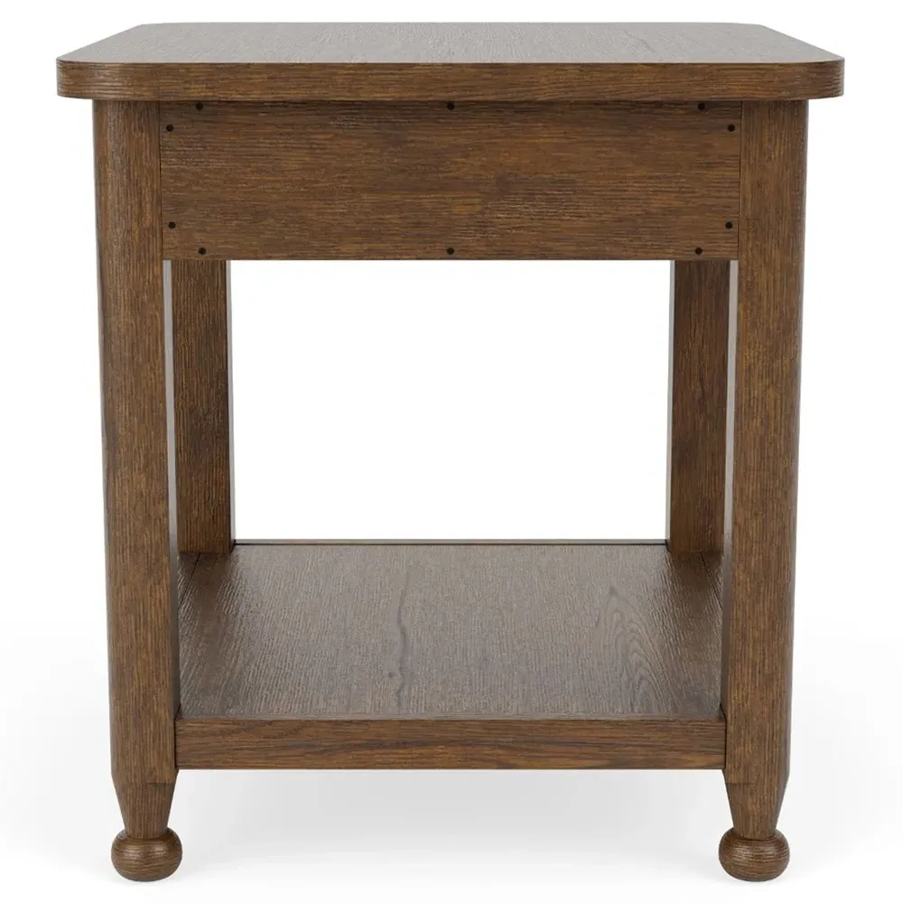 Callum Square Side Table - Brown