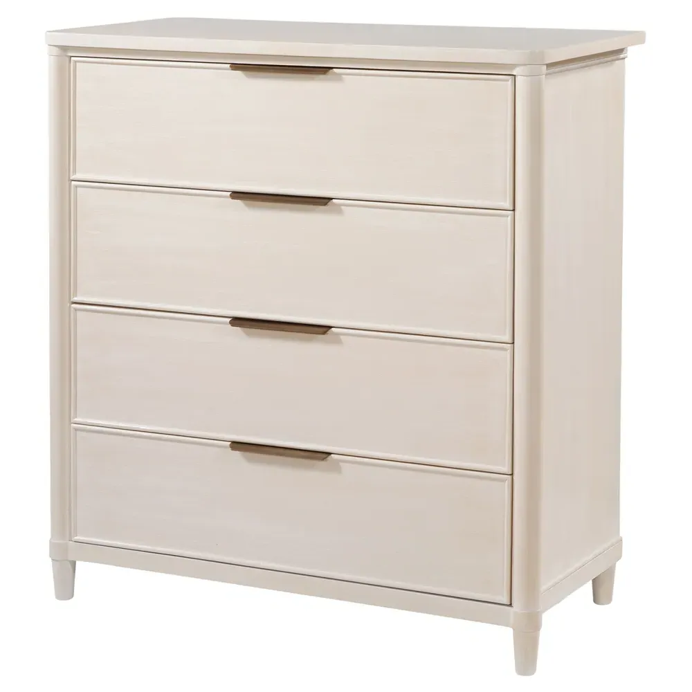 Callum Tall Chest - Beige, Mindi Wood
