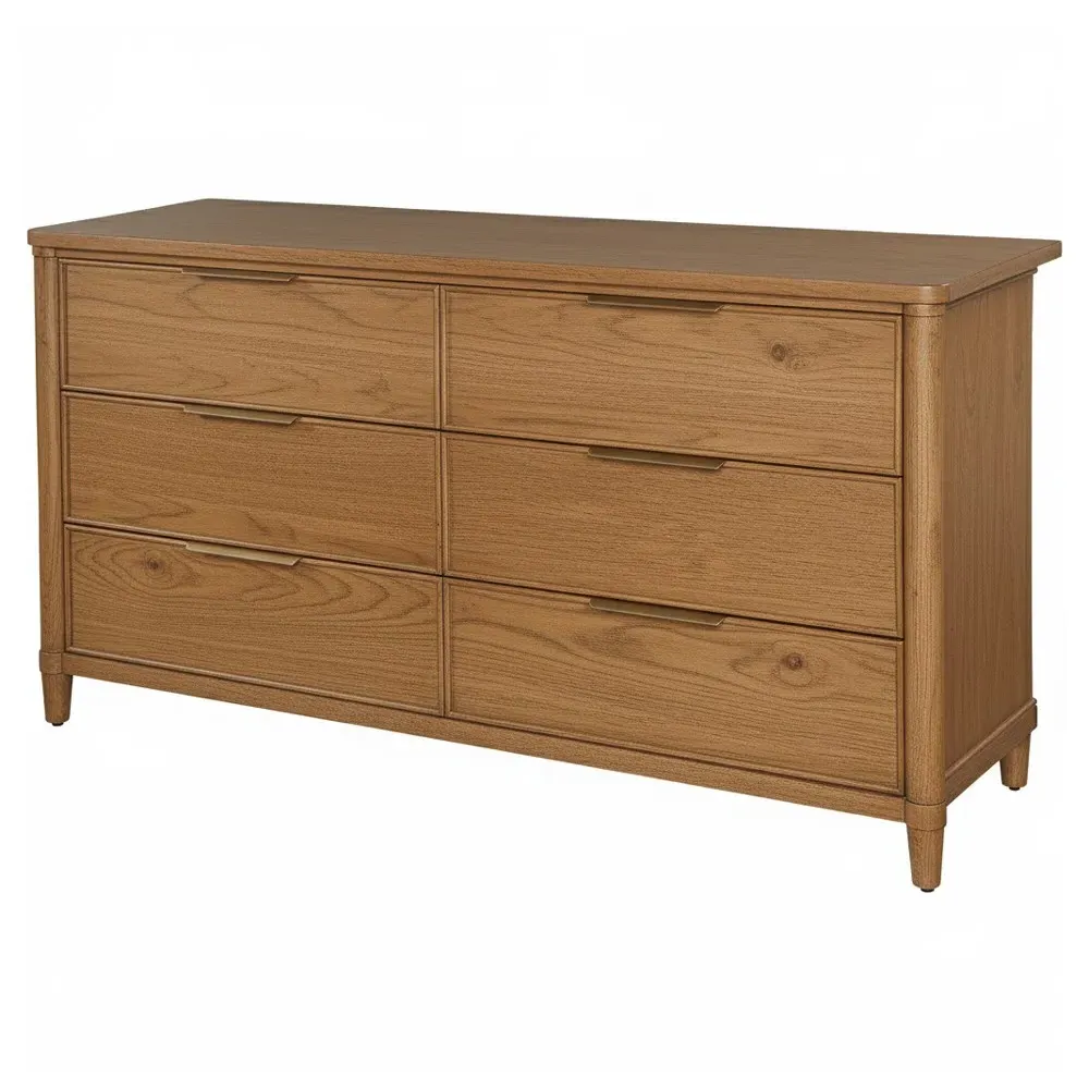 Callum Wood Double Dresser - Brown
