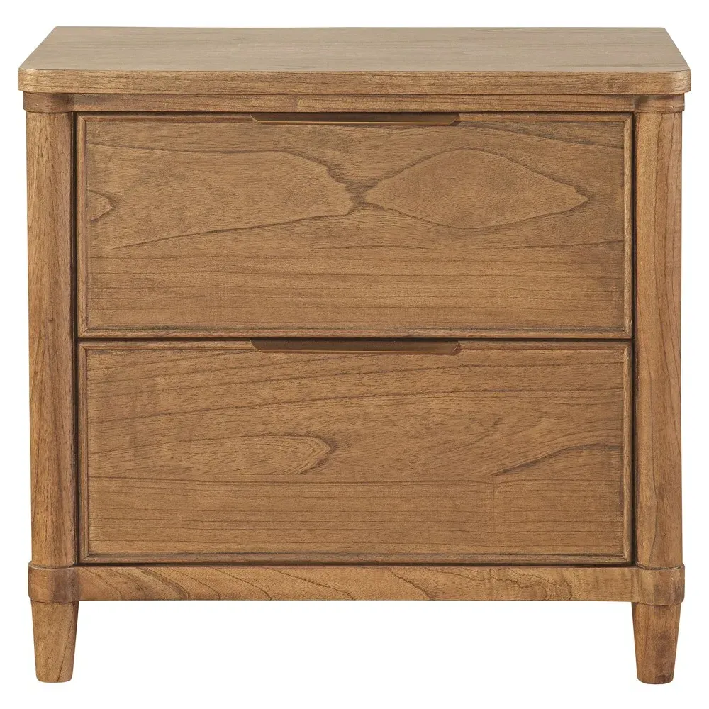 Callum Wood Nightstand - Brown