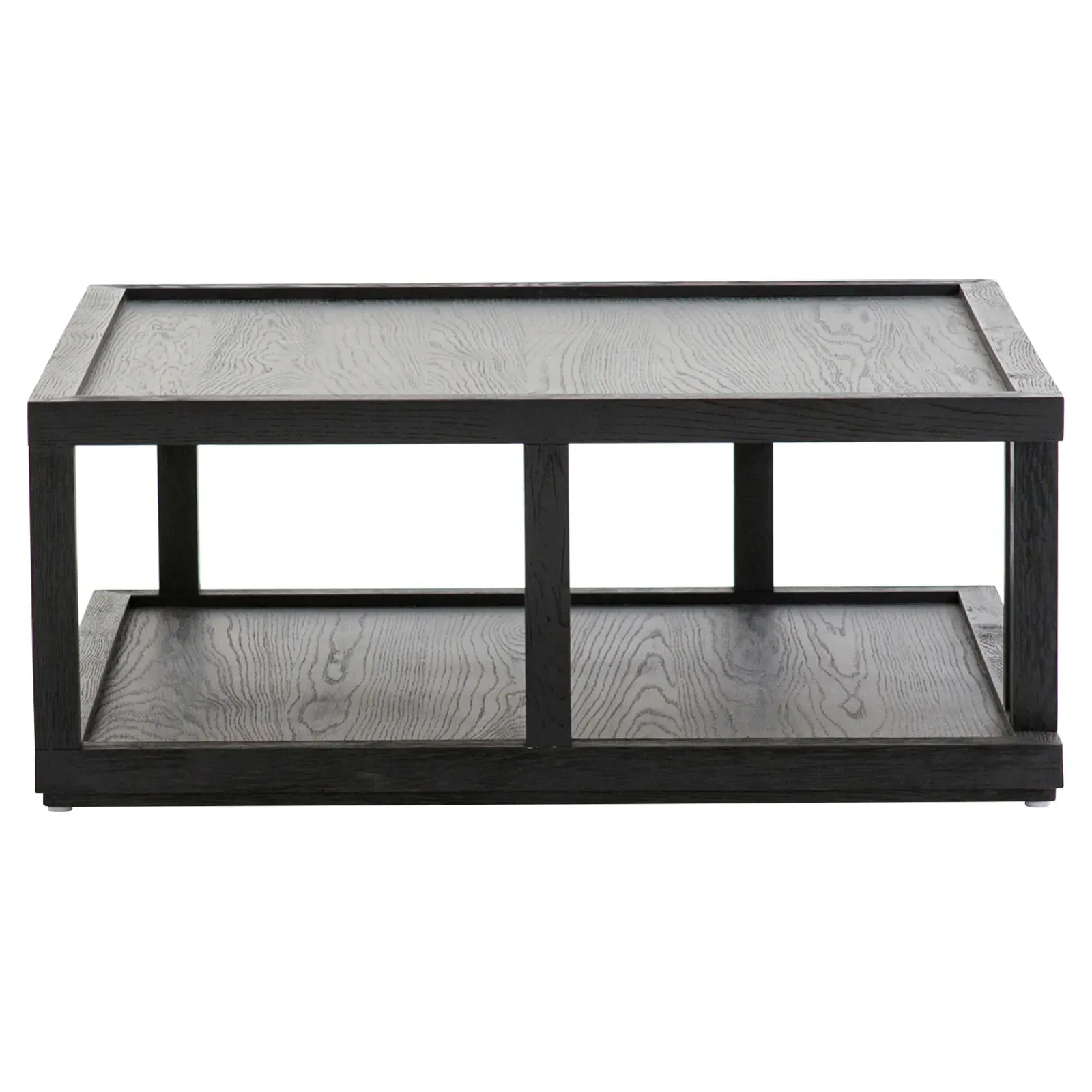 Cally Square Coffee Table - Black, Oak