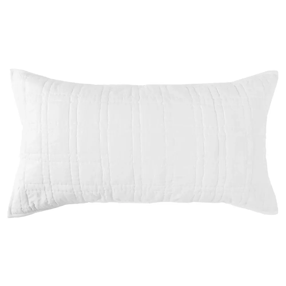 Calyp King Size Cotton Sham - White