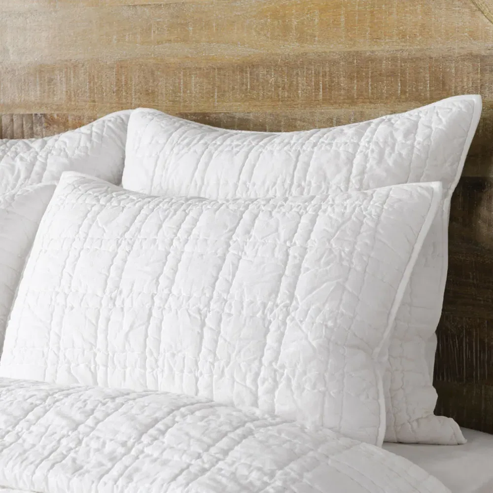 Calyp King Size Quilt - White, Cotton