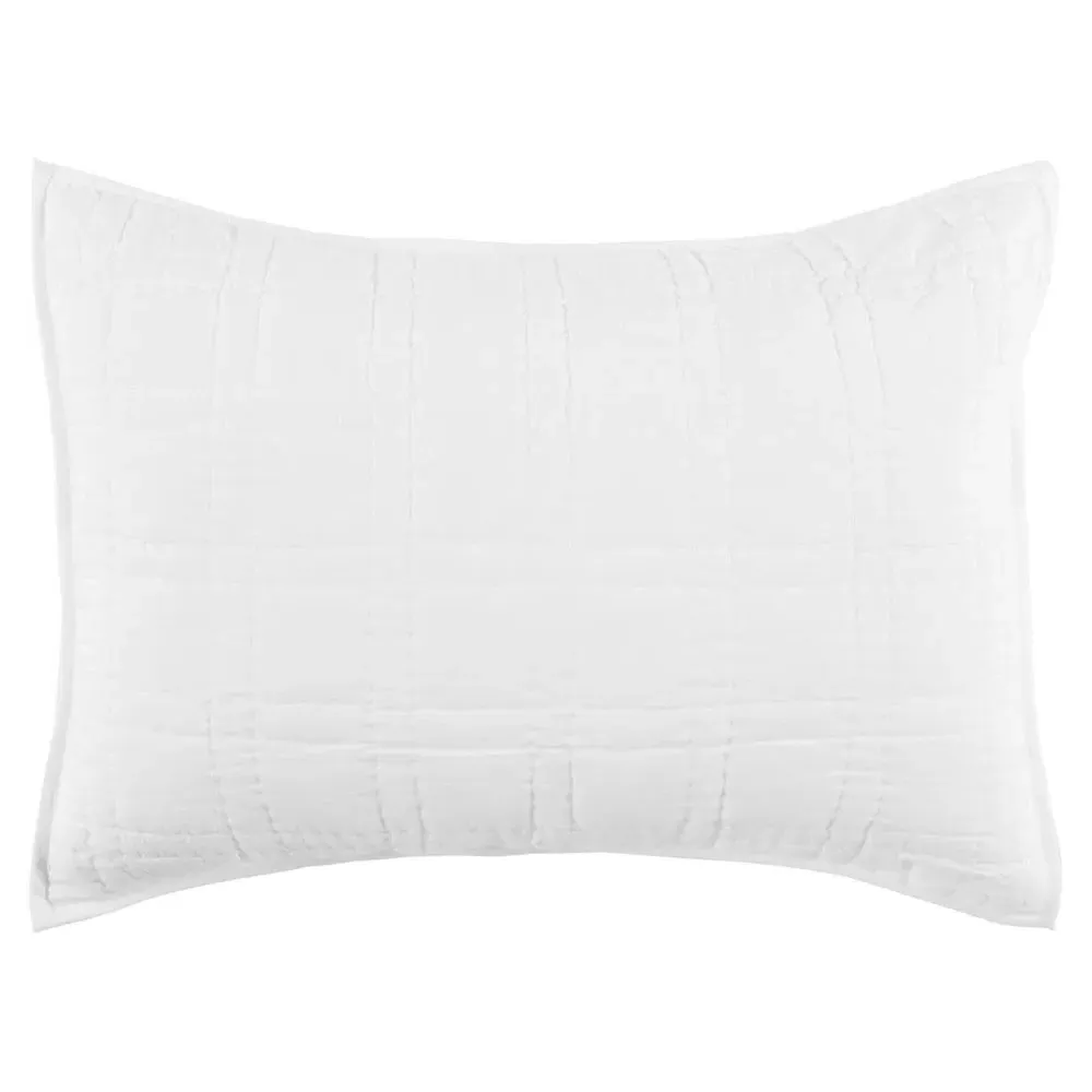 Calyp Standard Cotton Sham - White image
