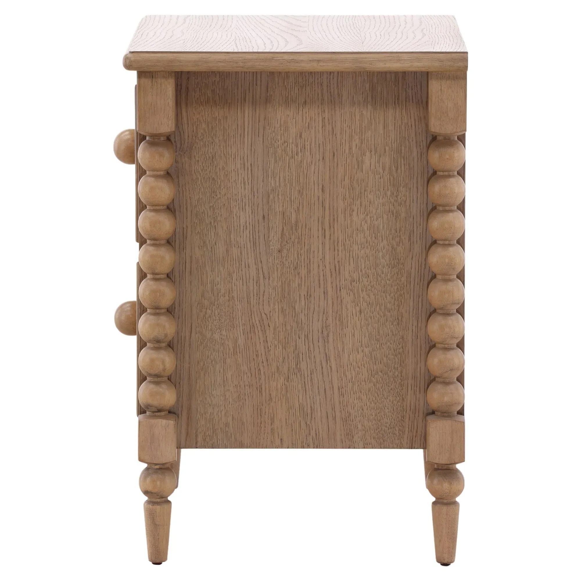 Calypso Bobbin Nightstand - Natural Oak