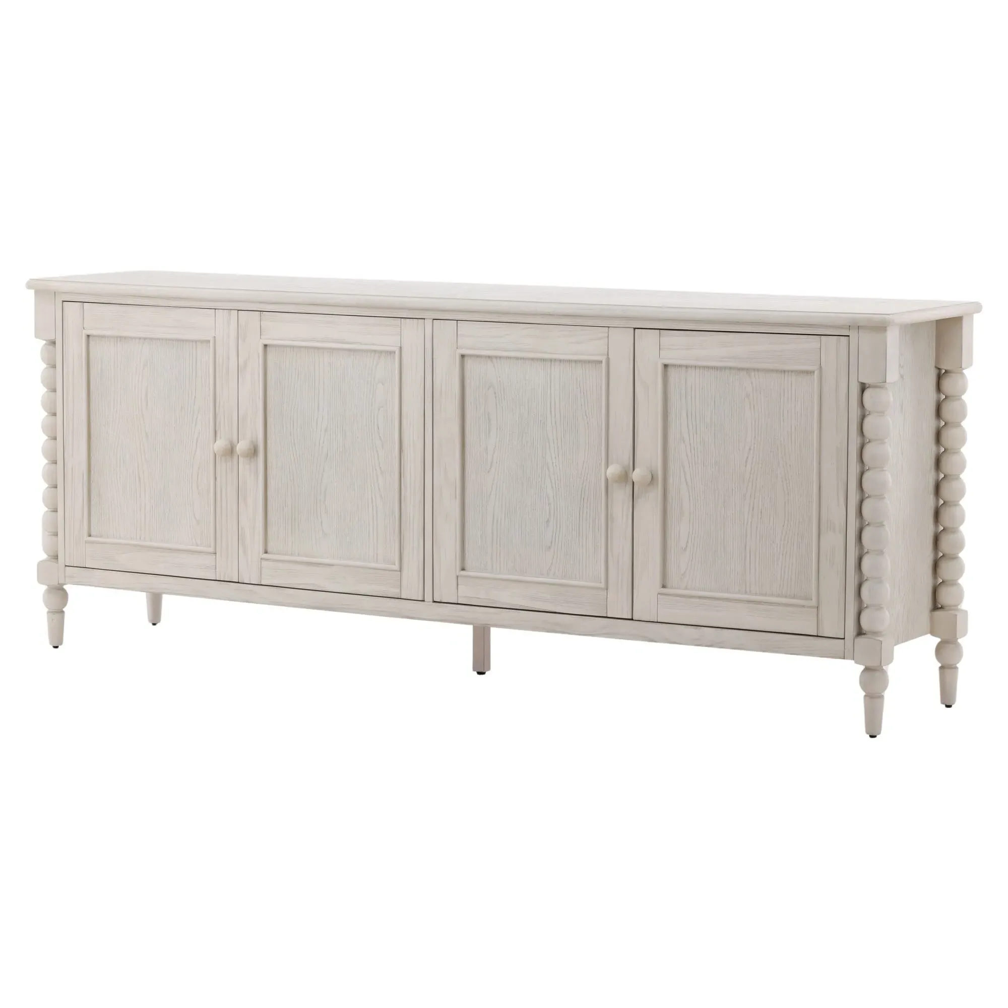 Calypso Bobbin Sideboard - Whitewash Oak