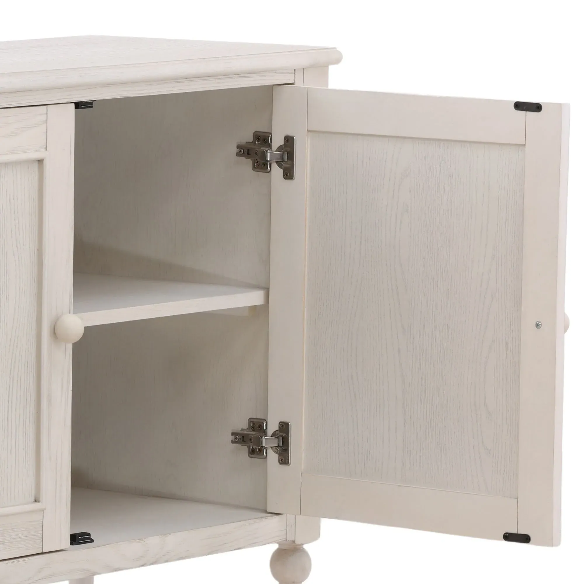 Calypso Bobbin Sideboard - Whitewash Oak