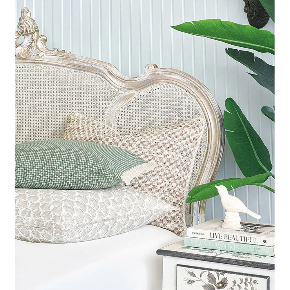 Calyra Crosshatch Decorative Lumbar Pillow - Green