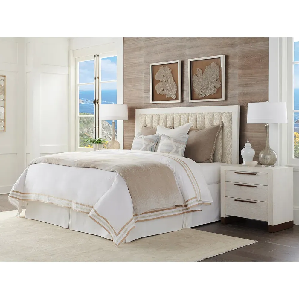 Cambria Cal King Size Headboard - Beige, Oak