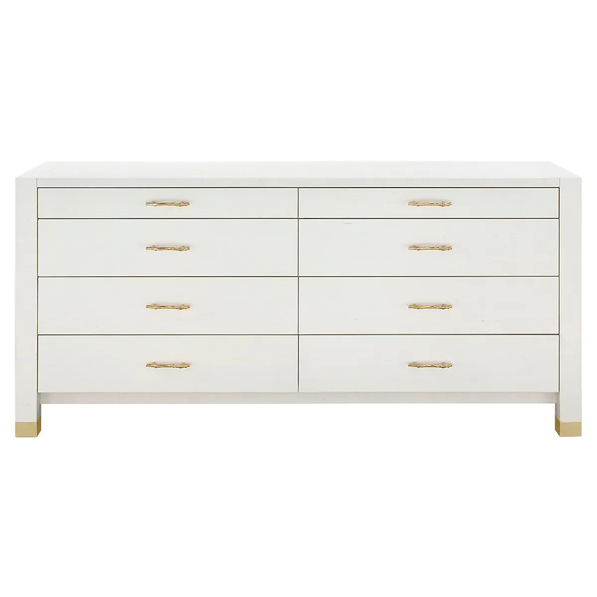 Camden Double Dresser - Sand White, Wood