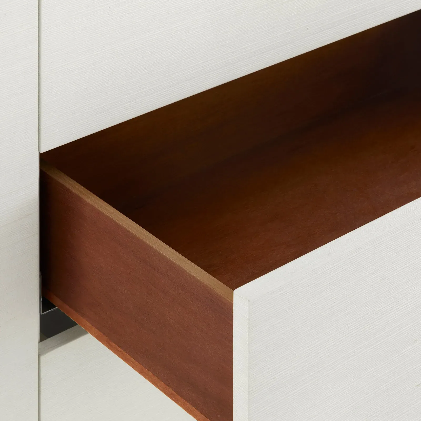 Camden Rectangular End Table - Sand White, Wood