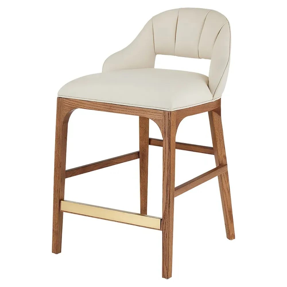 Camila Counter Stool - Cream, Oak